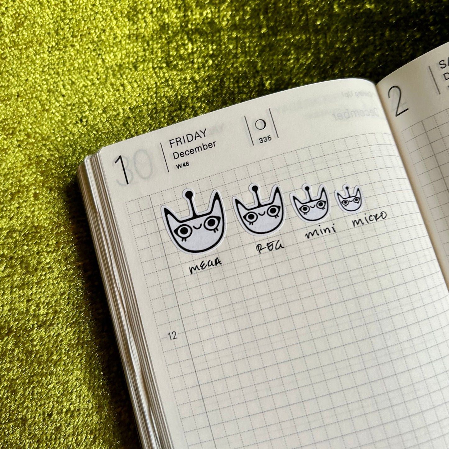 Spacecat Invasion Mini Sticker Sheet