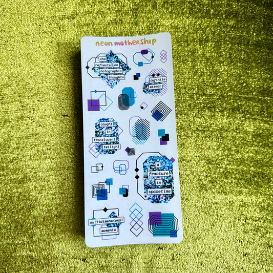 geometric sticker sheet
