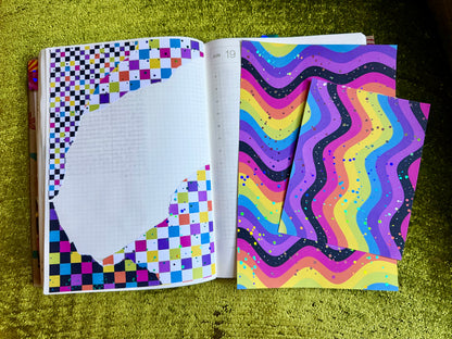 Cosmic Rainbow Sticker Paper