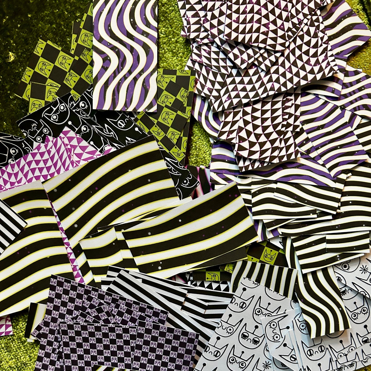 Strange and Unusual Sticker Scrap Pack - Small Shapes