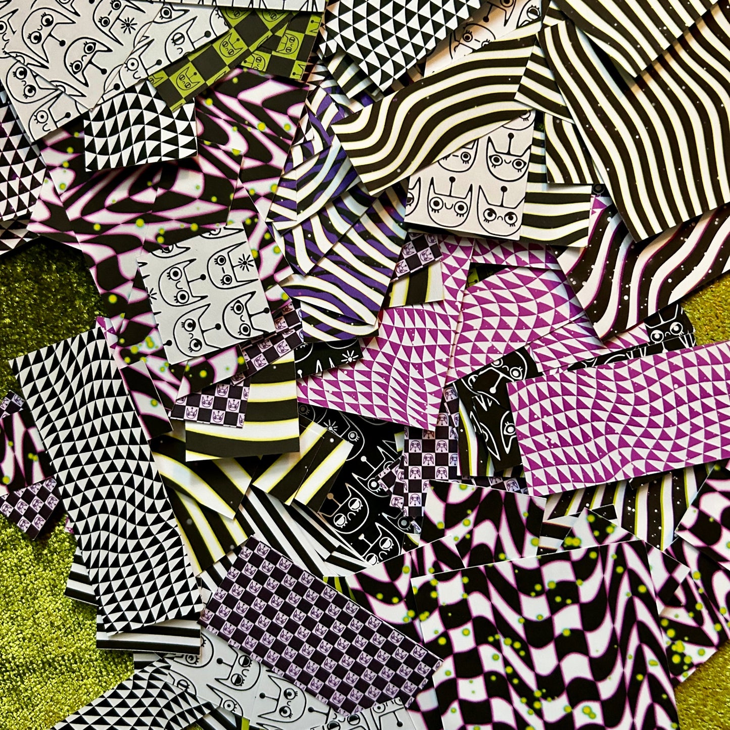 Strange and Unusual Sticker Scrap Pack - Small Shapes