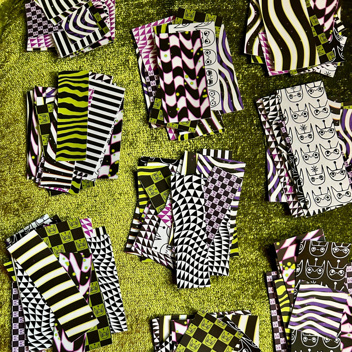 Strange and Unusual Sticker Scrap Pack - Small Shapes