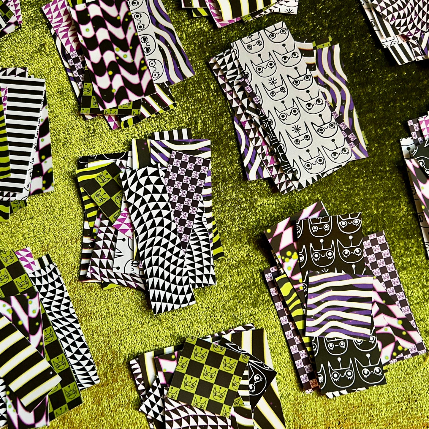 Strange and Unusual Sticker Scrap Pack - Small Shapes
