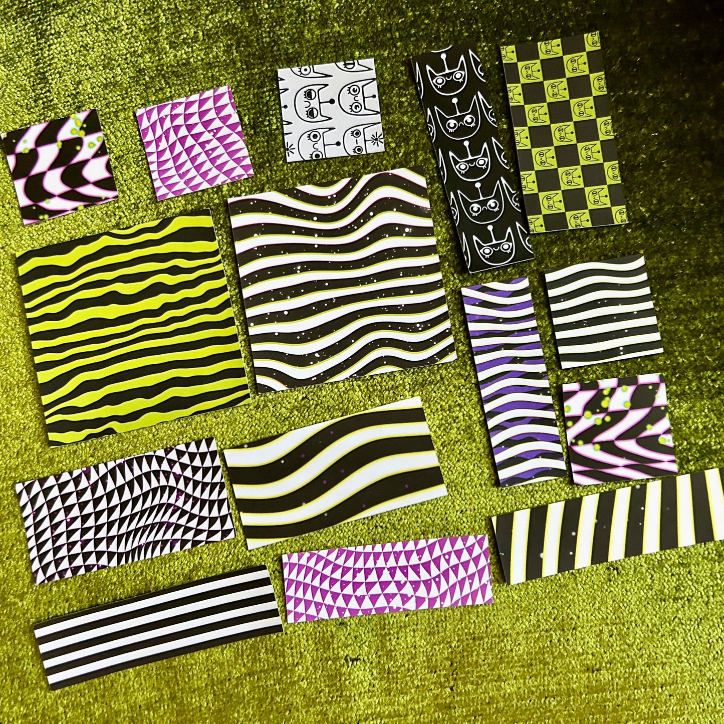 Strange and Unusual Sticker Scrap Pack - Small Shapes