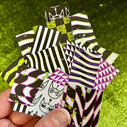 Strange and Unusual Sticker Scrap Pack - Small Shapes
