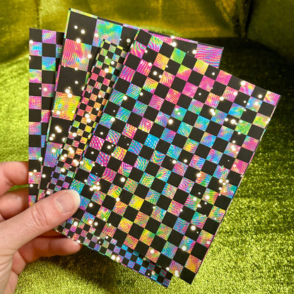 Rainbow Chex Sticker Scrap Pack - Quarter Sheets