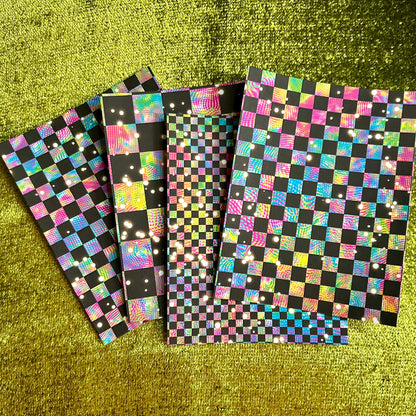 Rainbow Chex Sticker Scrap Pack - Quarter Sheets