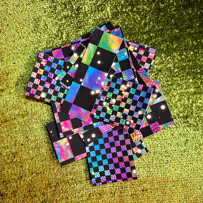 Rainbow Space Chex Sticker Scrap Pack - Small Shapes